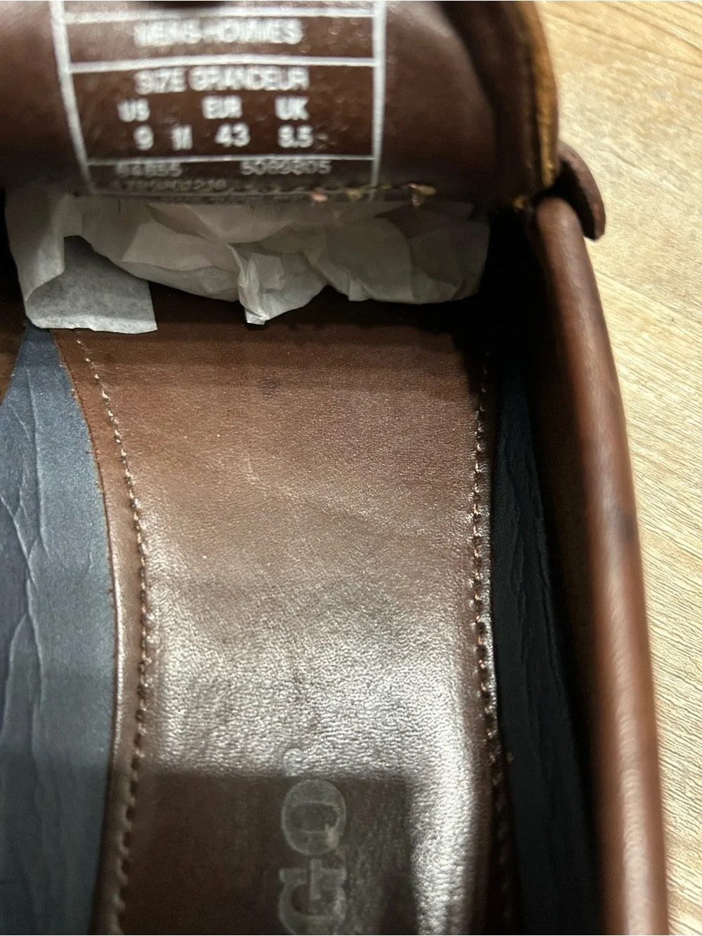 Sebago Men Size 9 M Brown Leather Slip On Penny Loafers Shoes